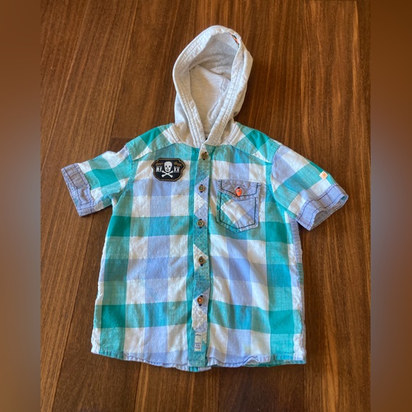 Boys Mexx Hooded Shirt - Picture 1 of 5
